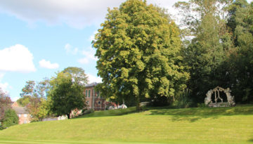 beautiful gardens surround Hellesdon manor House
