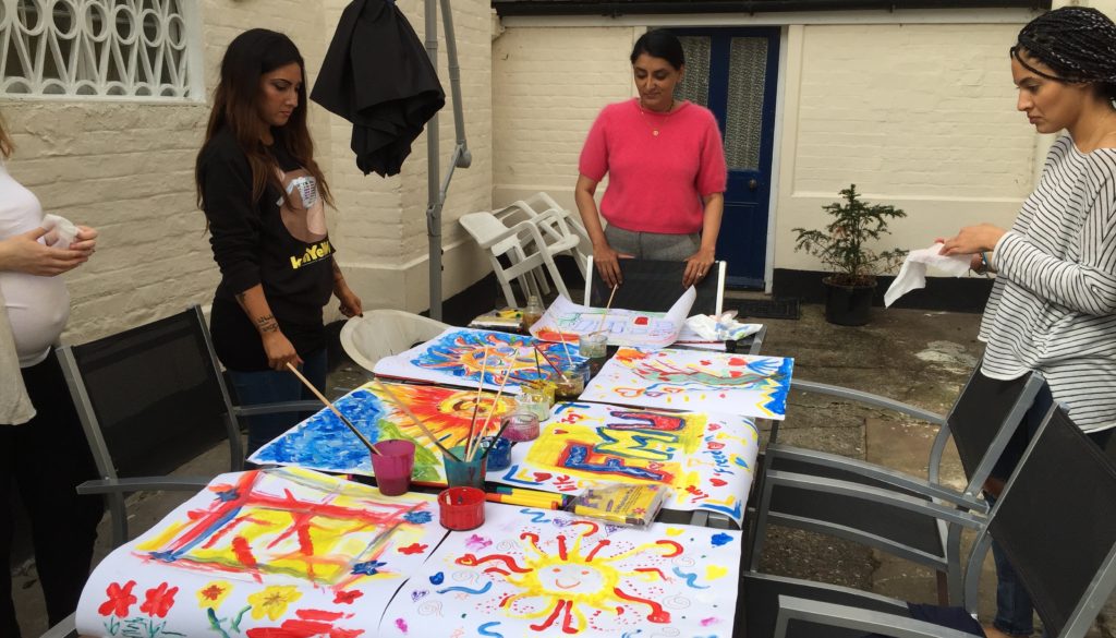 Painting team building corporate away day